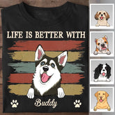 Better With Dog Personalized T-shirt TS-NB2063
