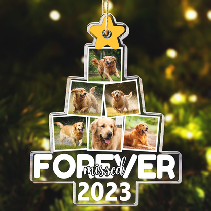 Photo Pet Memorial - Personalized Acrylic Photo Ornament